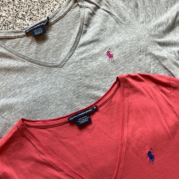POLO SPORT V NECK TEES - Picture 2 of 4